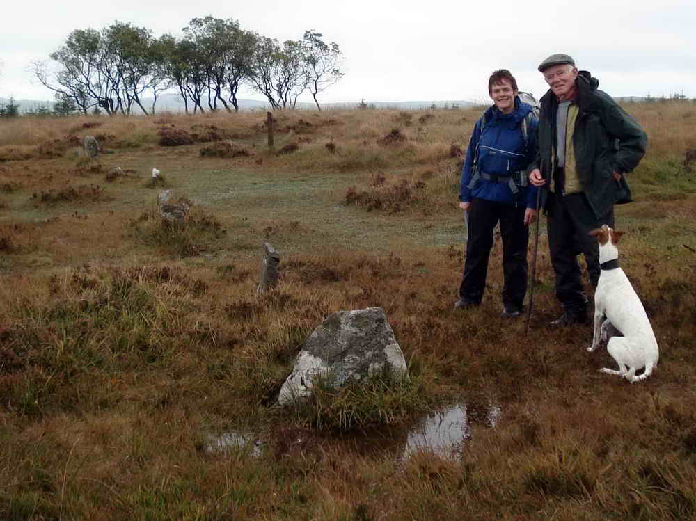 The short stone row at SX 6437 7765