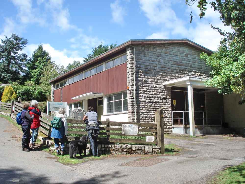 The Water Works building. Behind it is a large underground reservoir