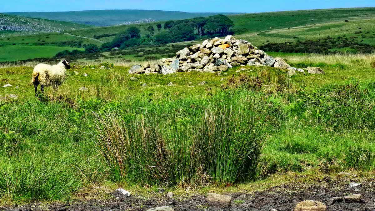 The larger Summit Cairn