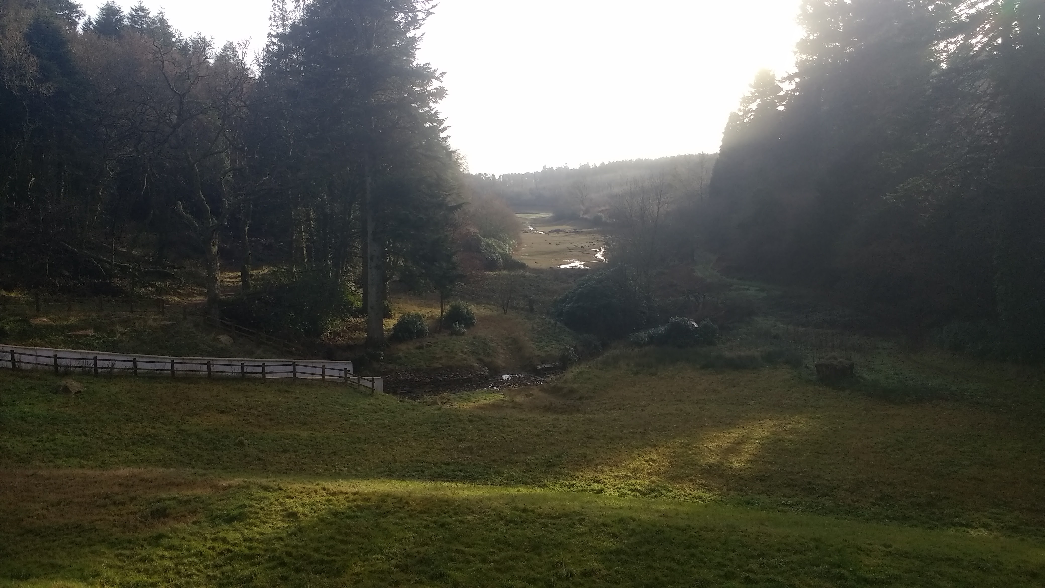Looking down Kennick Dam towards Tottiford Reservoir