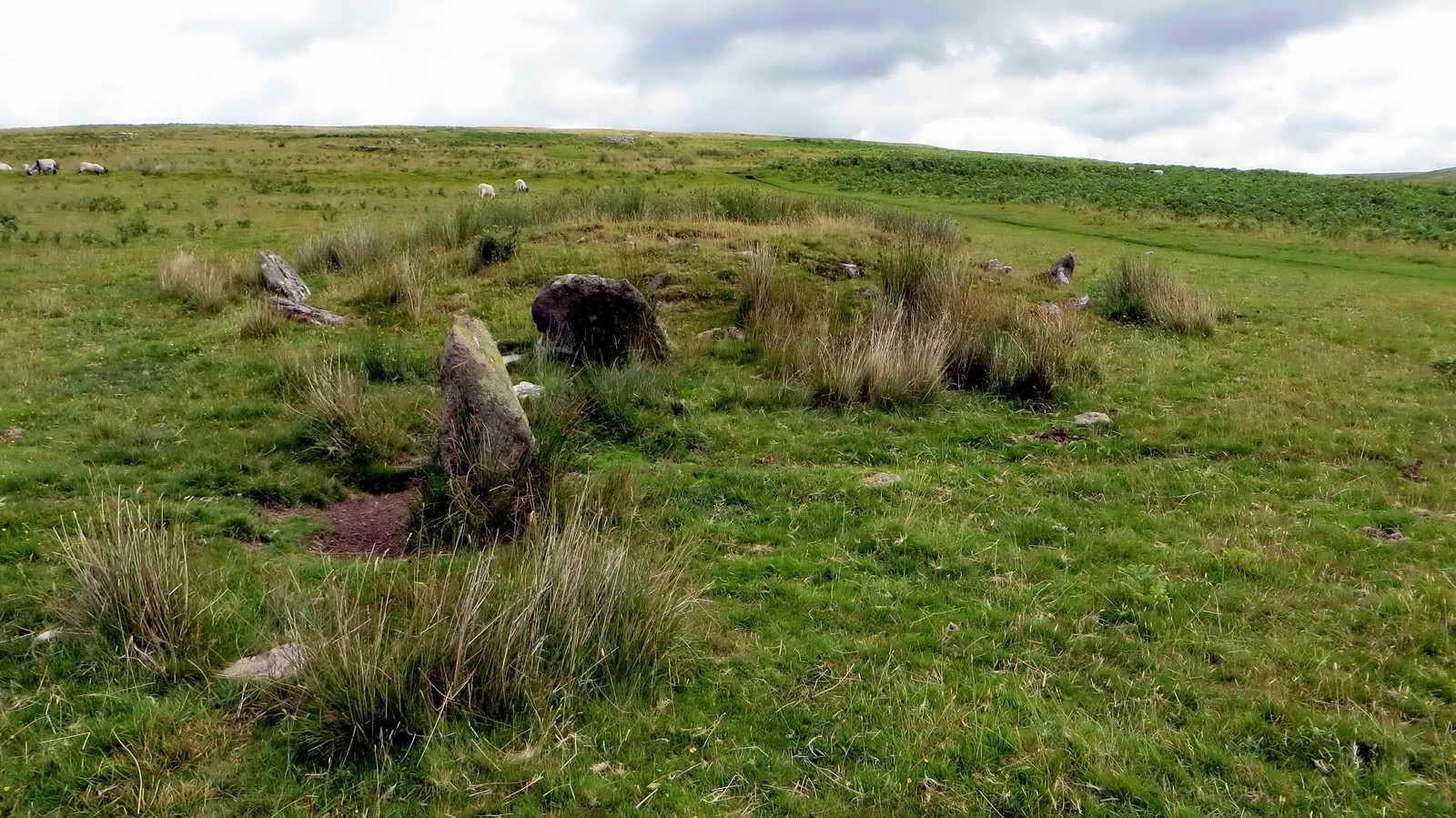 Another terminal cairn at the end of row 3