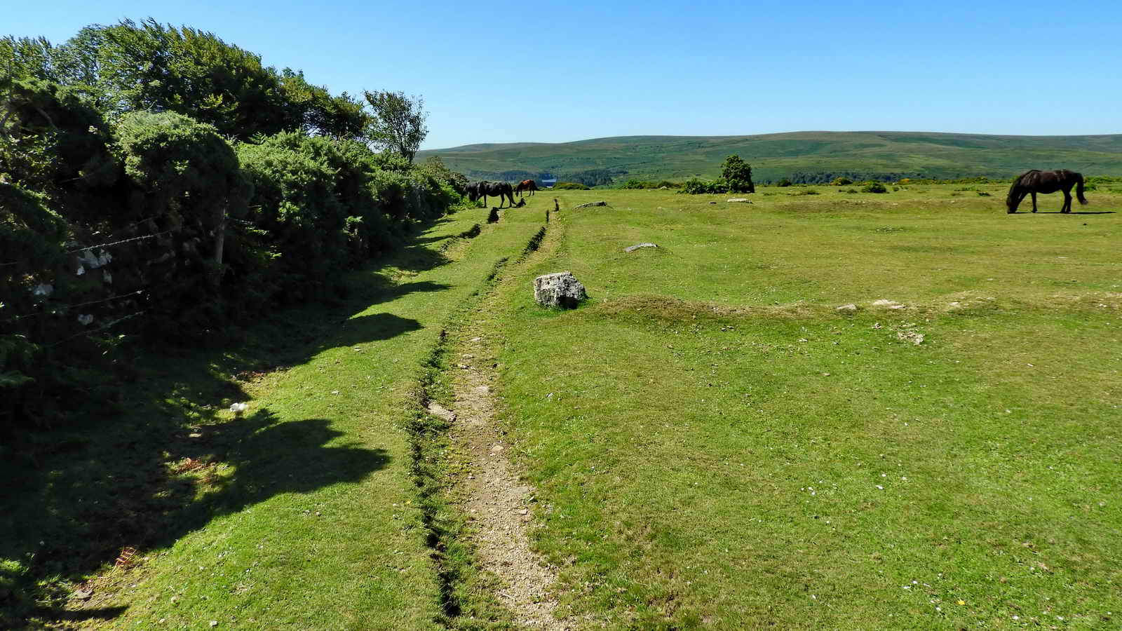 Start the walk by heading along the wall to the South