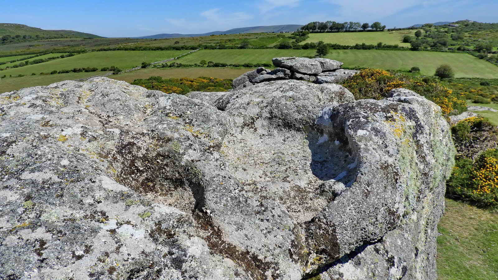 Rock Basins on Mel Tor