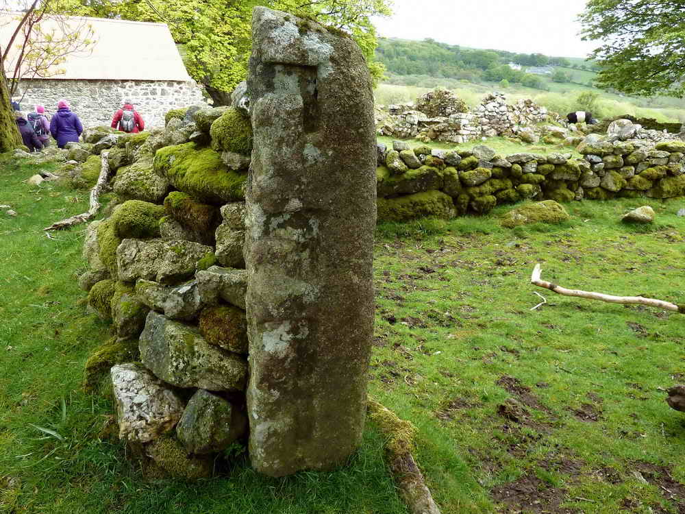 Excellent example of a slotted gatepost close to the barn