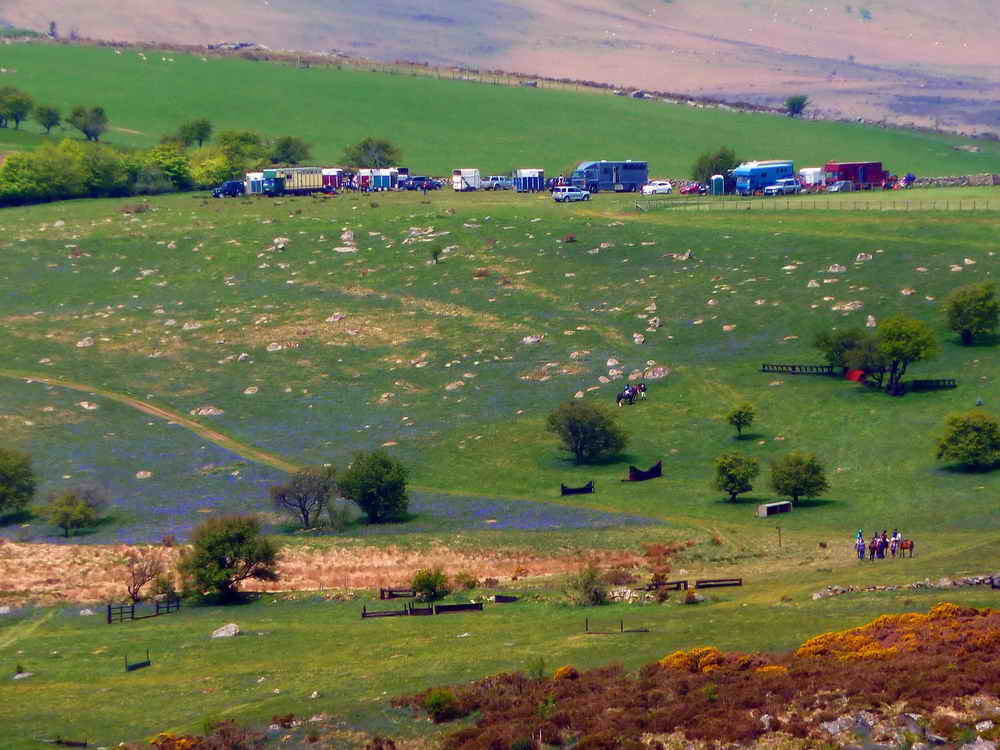 Holwell Lawn during an equine event