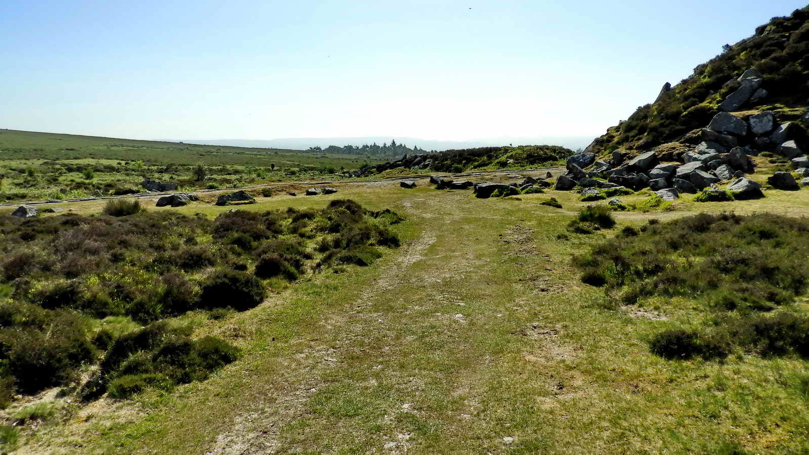 Below the spoil heaps