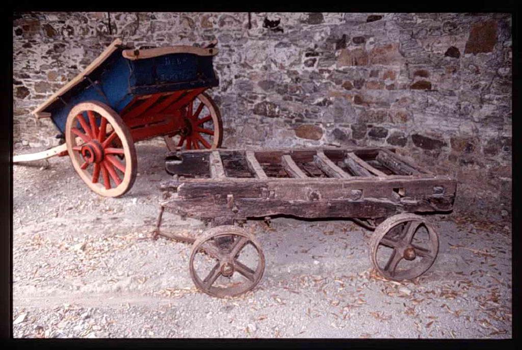 (Foreground) - a surviving wagon from this tramway showing its strong and simple design. Picture courtesy of Dartmoor Trust Archive