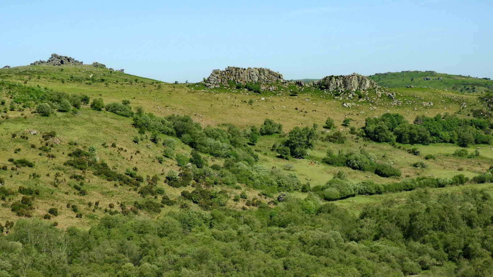 Smallcombe Rocks, North of the tramway across the valley