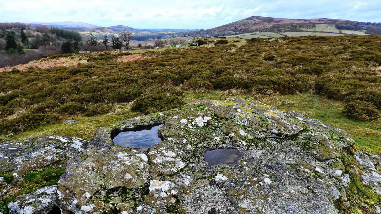 Rock basins on Crippon Rock