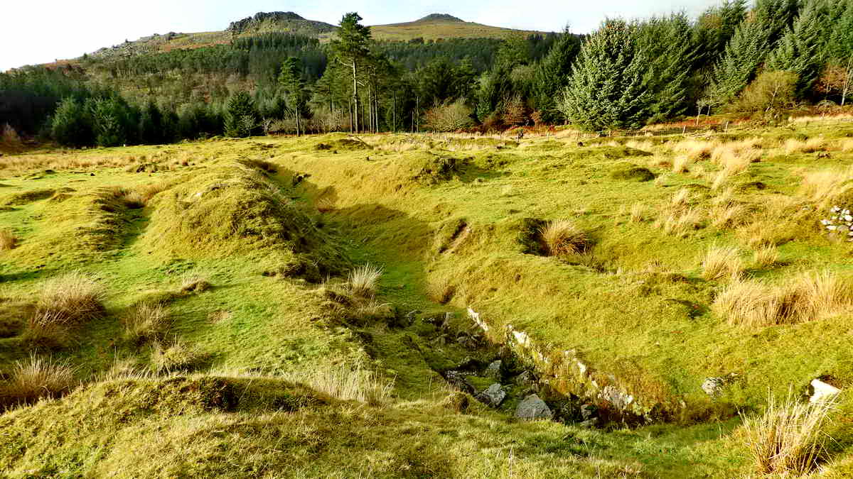 Looking along the large wheelpit and down the tailrace