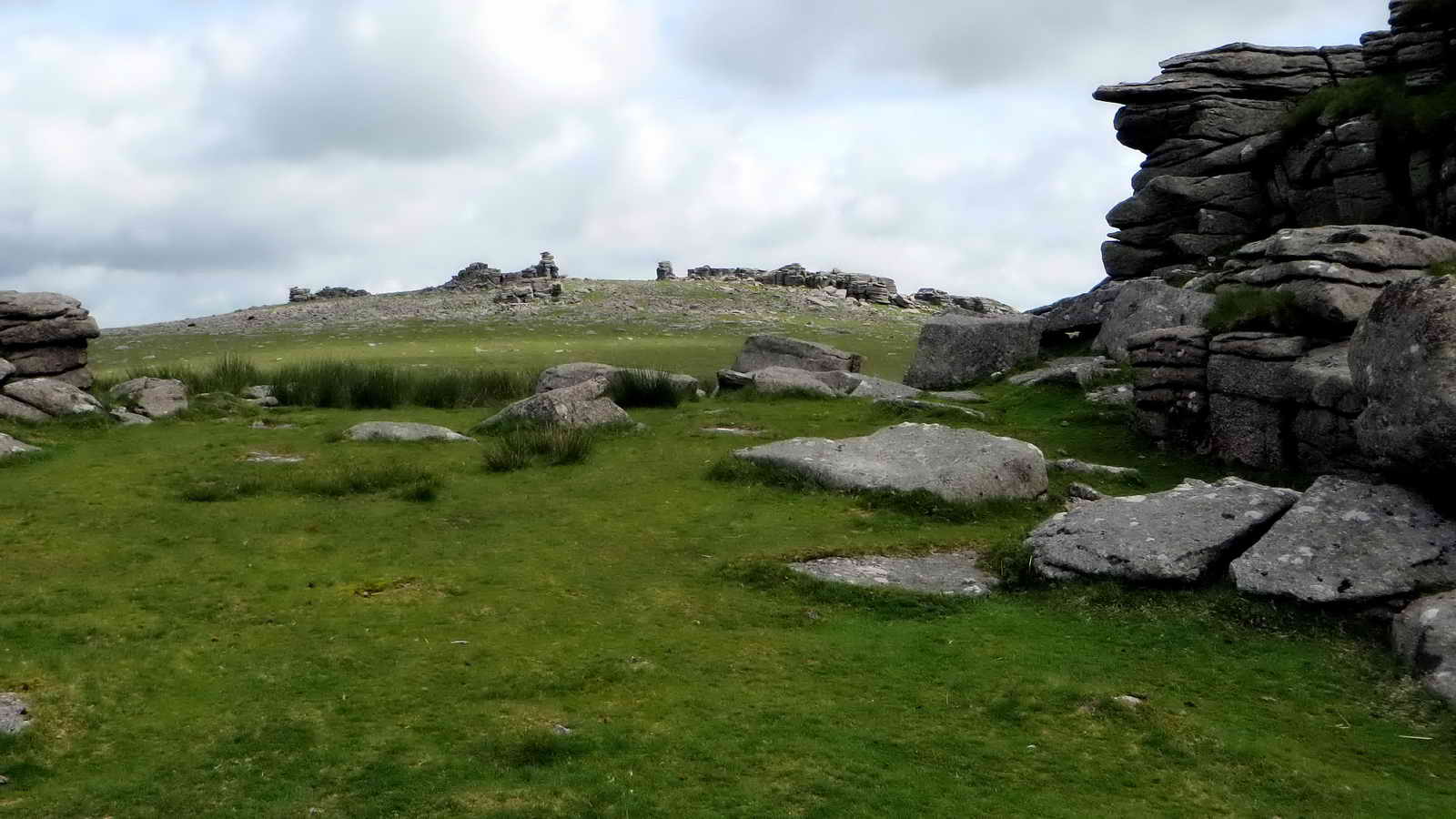 View towards Great Staple Tor, from Middle Staple Tor