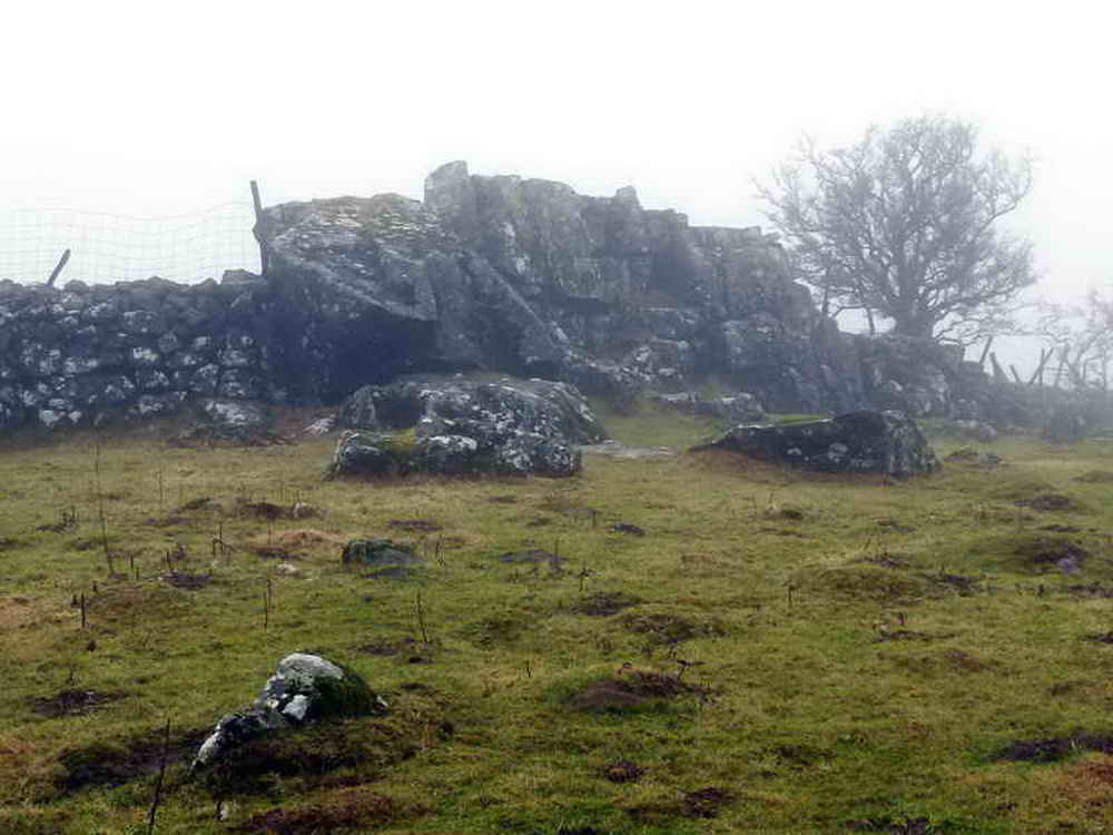 Outcrop near Boulter’s Tor on Smearn Down, now corrupted to Smeardon Down, near the track once heavily used by peat cutters