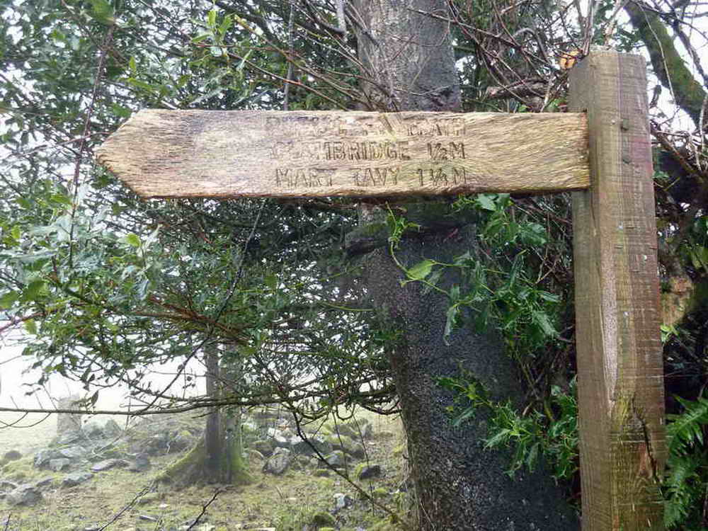 One of Dartmoor’s less legible signposts