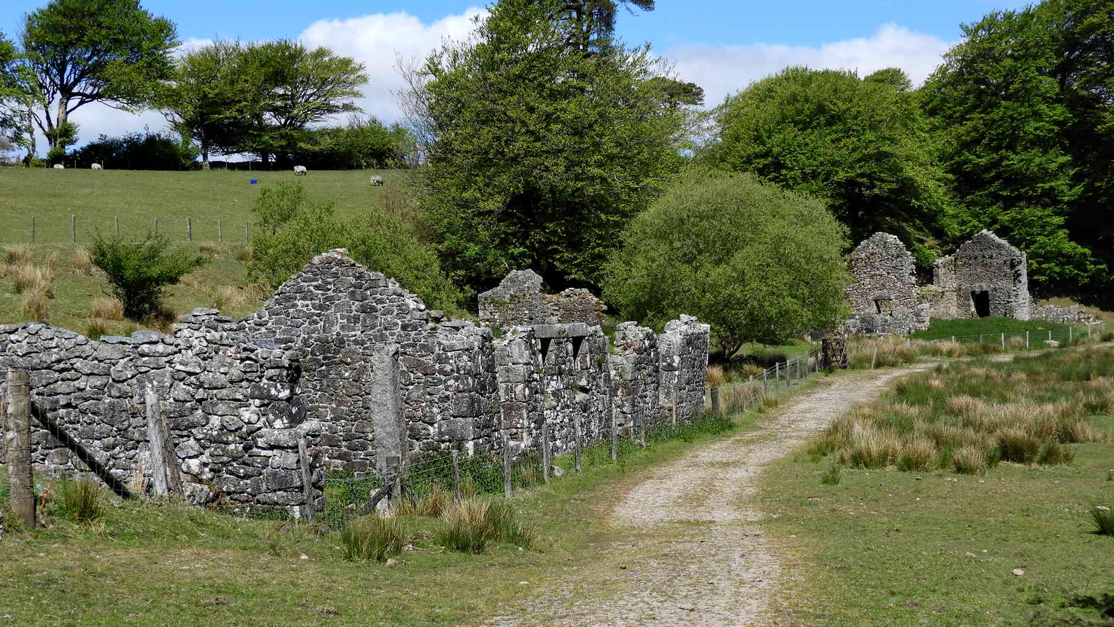 View after passing further south towards the other site entrance gate (not for general public use)