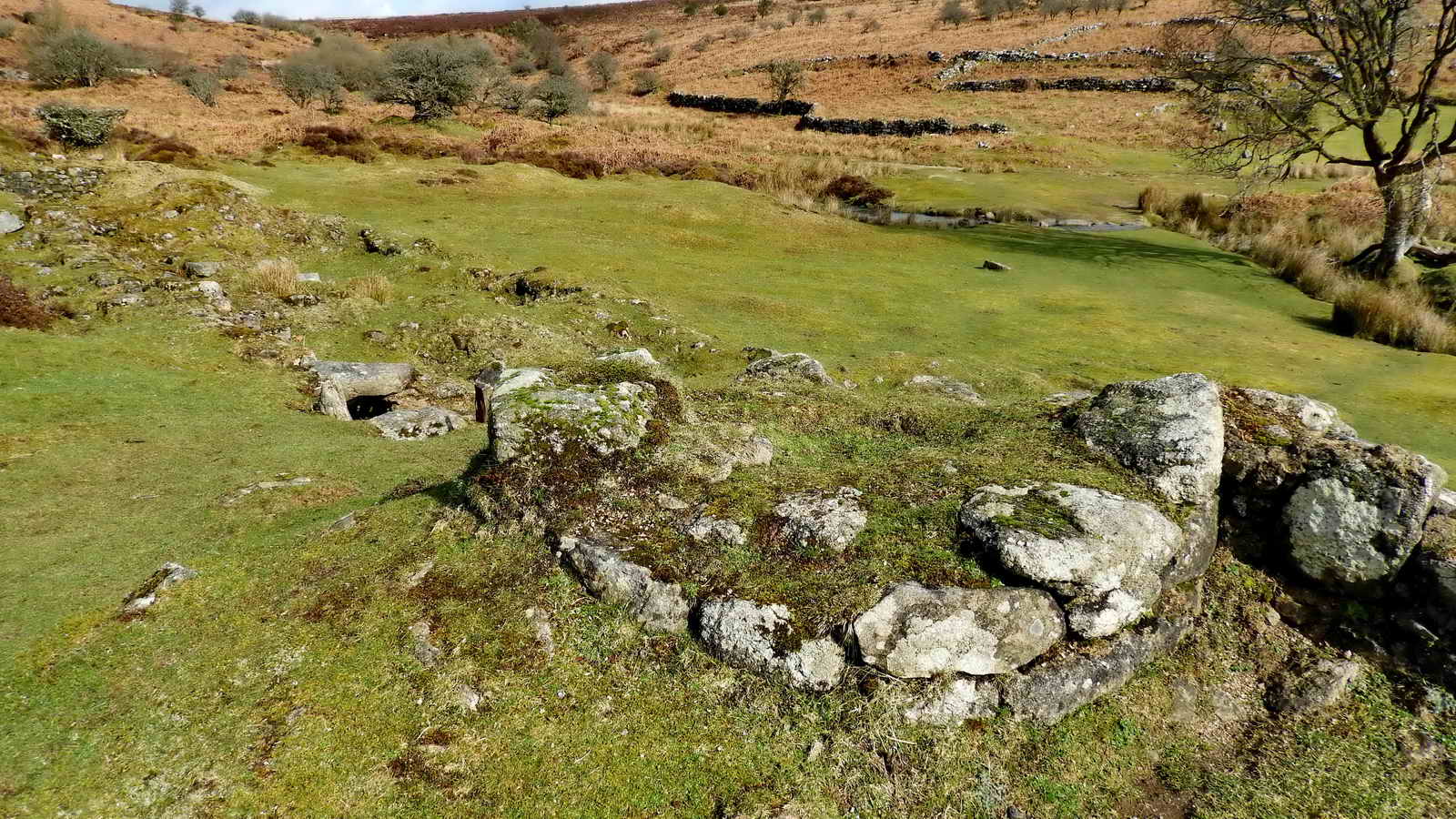 The chimney base again, with a flue leading away to the left