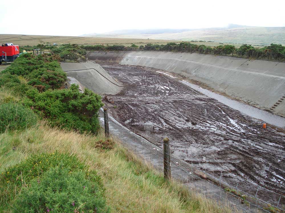 A wider part of the construction