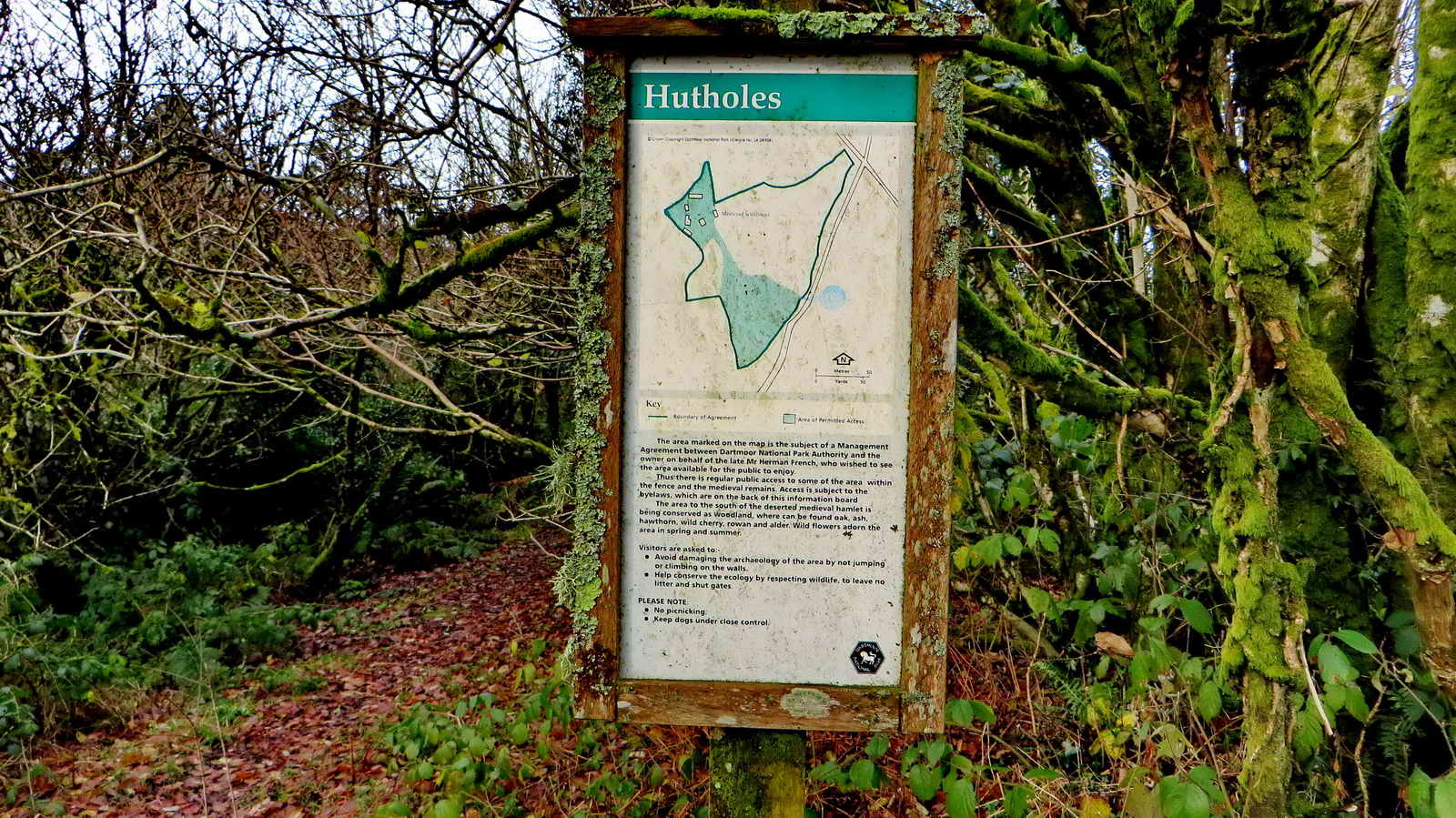 Information Board by the road