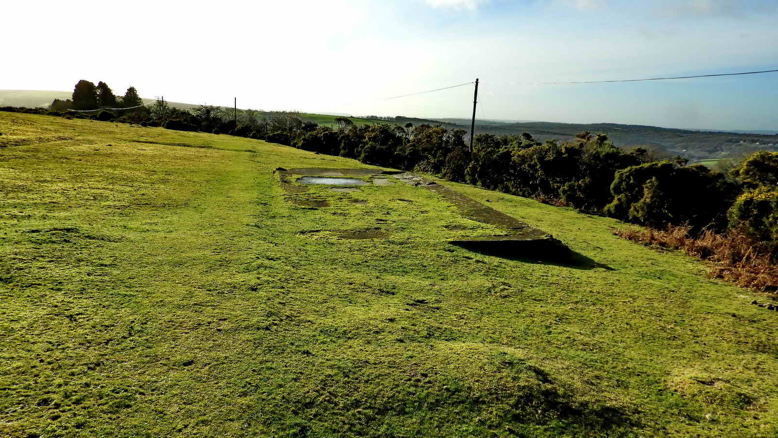 The site of Second World War searchlight battery no. EXD, at Dousland