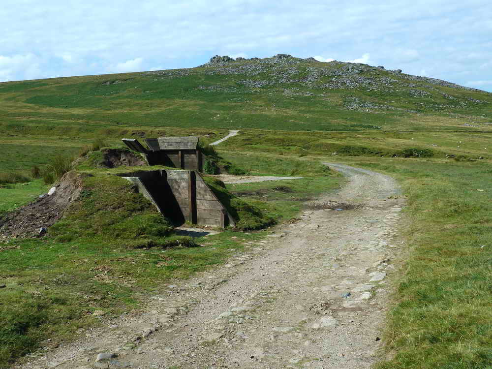 Command point with firing point beyond and West Mill Tor on the sky-line